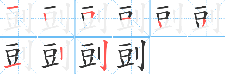 剅的筆順筆畫