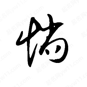 王世剛寫(xiě)的草字惝