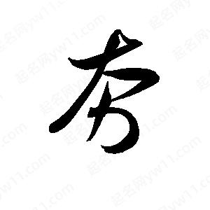 孫萬(wàn)民寫(xiě)的草字夯