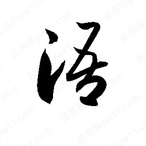 孫萬(wàn)民寫(xiě)的草字浯