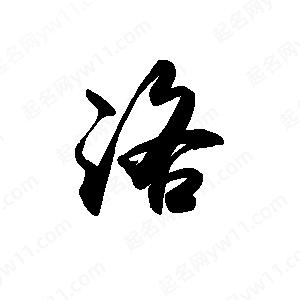 禹衛(wèi)寫的行書洛