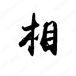 禹衛(wèi)寫的行書(shū)相